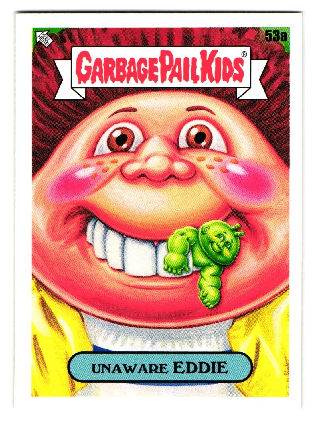Unaware EDDIE Teeth GPK Garbage Pail Kids Topps 2021 Food Fight #53a