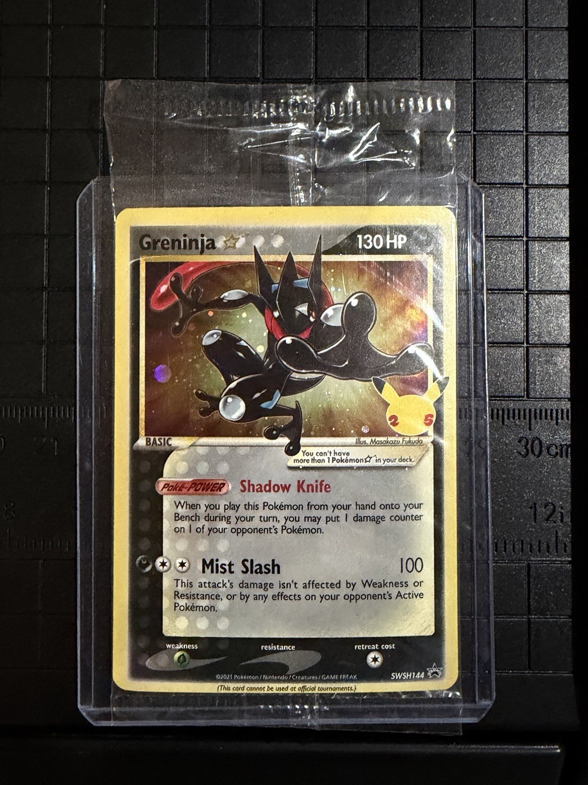 Carta Promo Pokémon TCG Greninja SWSH144 Celebrazioni Stella Nera Sigillata NM