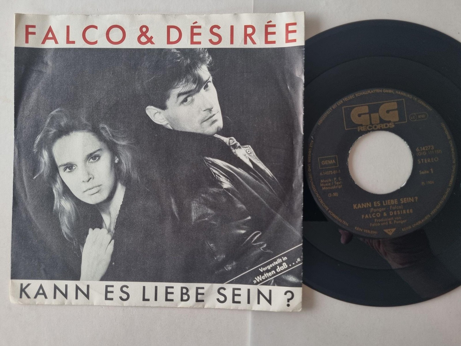 Désirée Nosbusch / Falco - Kann Es Liebe Sein? 7'' Vinyl Germany