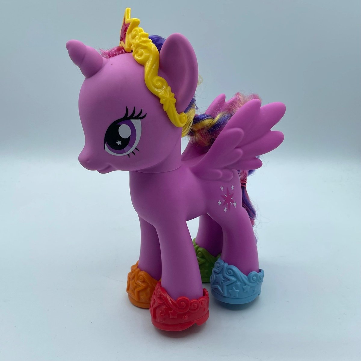 My Little Pony Pink Pegasus Princess Wings Crown Hooves Toy Figure