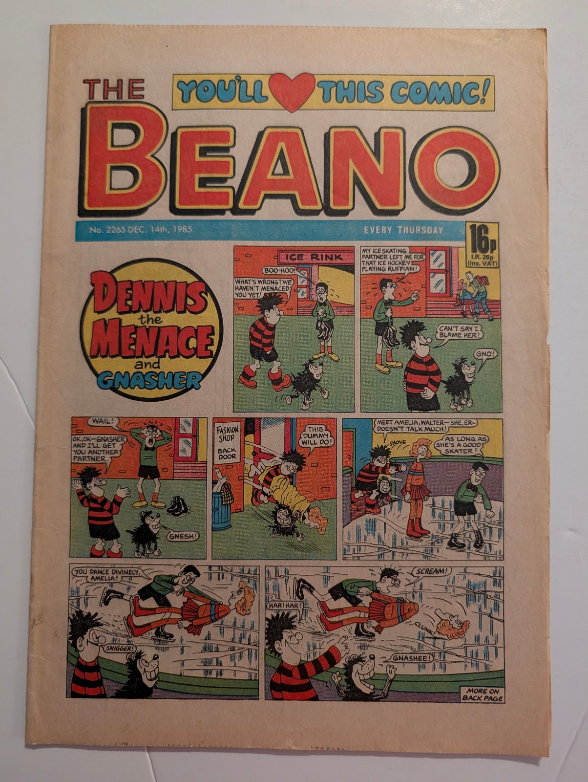 Beano Comic No 2265, December 14th 1985.
