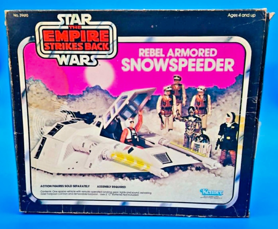 REBEL SNOW SPEEDER CON SCATOLA FUNZIONA 100% COMPLETO 1980 STAR WARS VINTAGE MIB