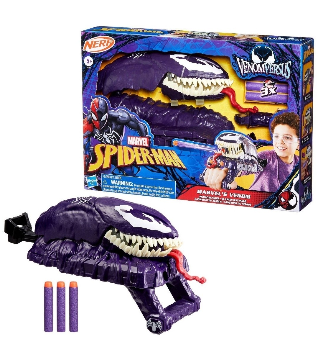 Marvel Spider-Man Venom vs Marvel's Venom Strike Blaster VEDI DETTAGLI
