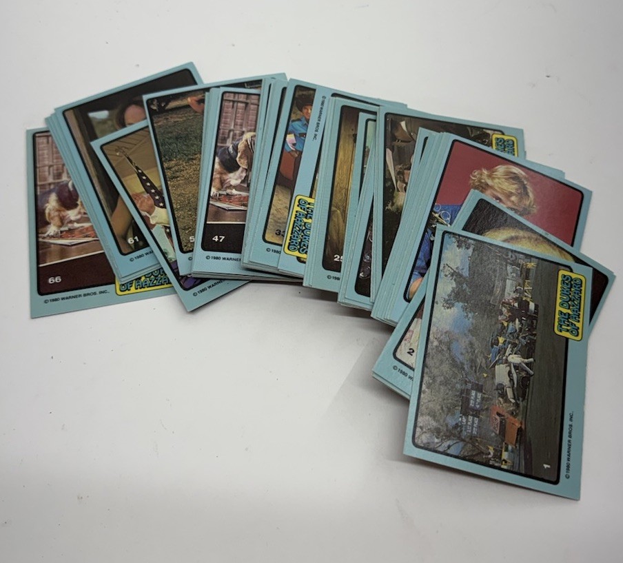 Duchi di Hazzard 1980 set completo di carte collezionabili 1-66 Donruss