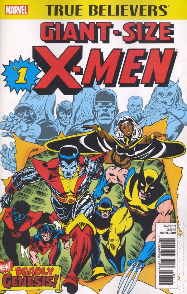 True Believers X-Men Taglia Gigante #1 VF/NM 9.0 2017 Immagine Stock