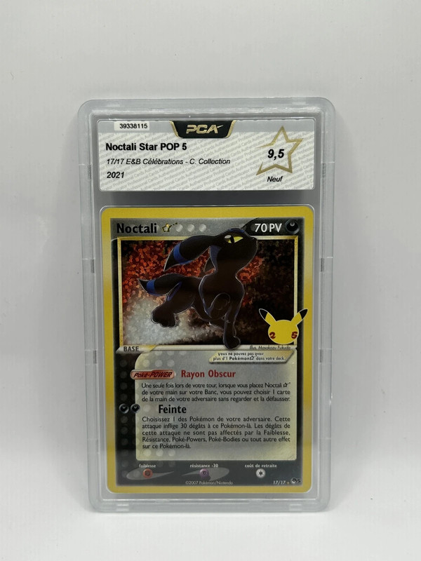 Carte Pokémon Noctali 17/17 PCA 9.5