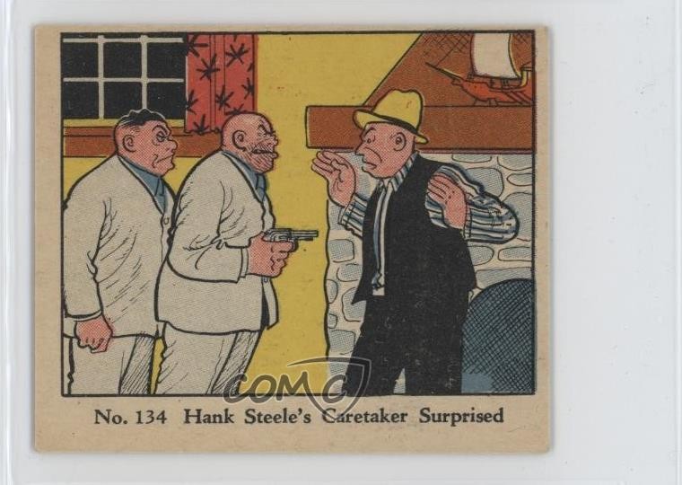 1937 Dick Tracy Caramels R41 Custode di Hank Steele Sorpreso #134 14rq