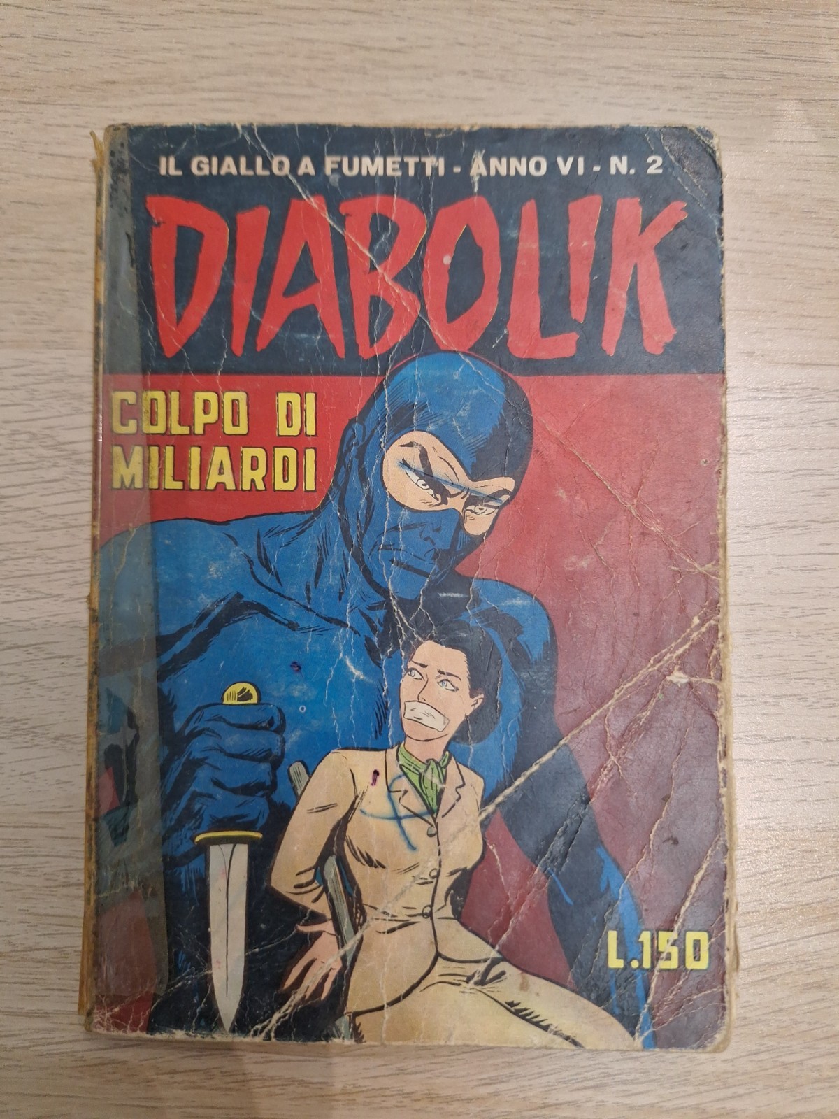 DIABOLIK ANNO VI-6°, N. 2 ORIGINALE 1967
