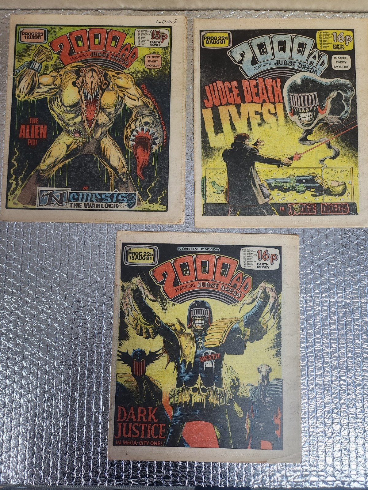 2000AD progs 223, 224, 225,  ( july/aug 1981 )