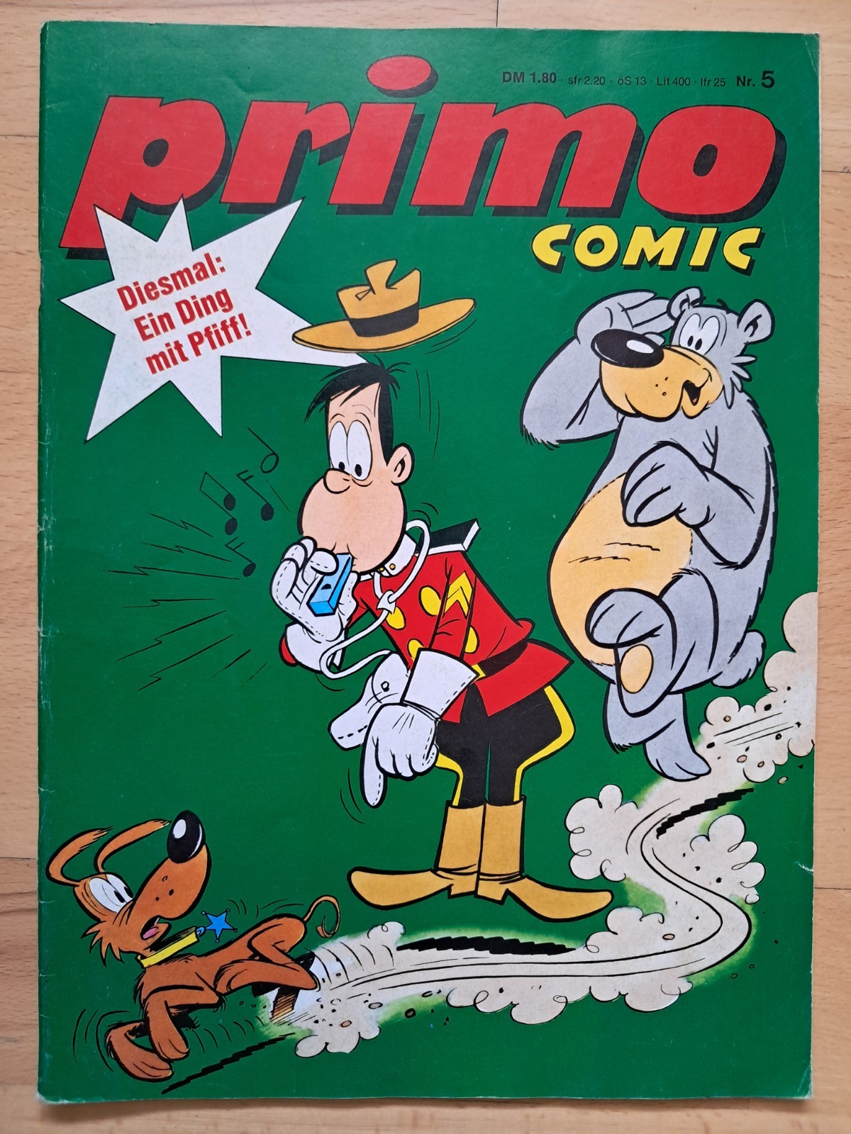 Primo fumetto n.5 del 1972 con Pichelsteiner, principe cuore di ferro, Harro e piatto...