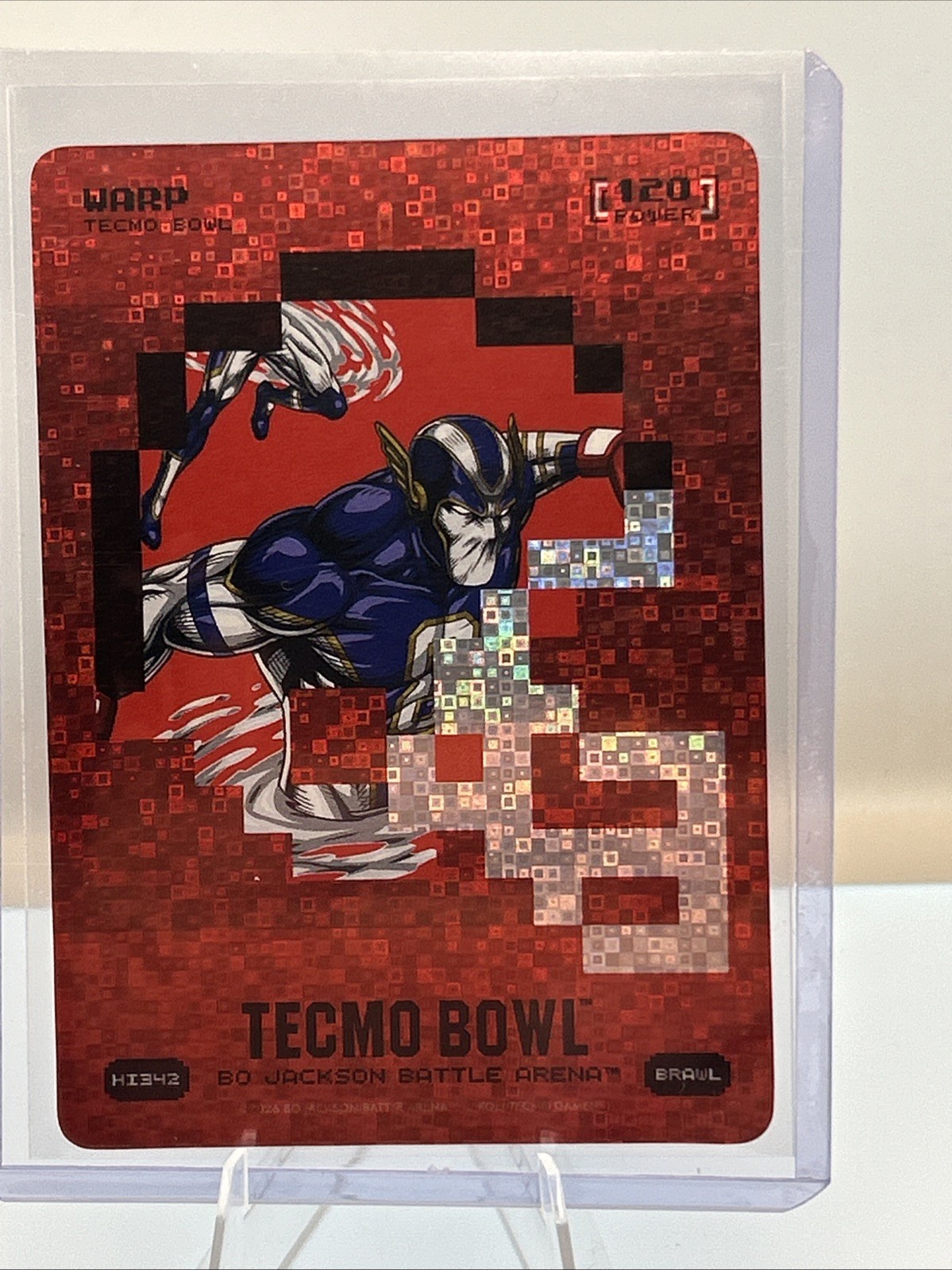 H4H Tecmo Bowl Bo Jackson Battle Arena Warp H1342 Hologram Card 2020🔥🔥