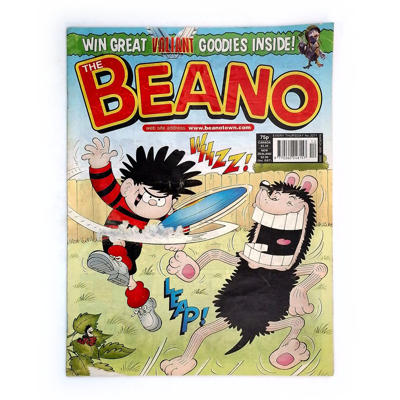 The Beano Comic Magazine Issue No. 3271 March 26th (2005) Dennis Menace Gnasher