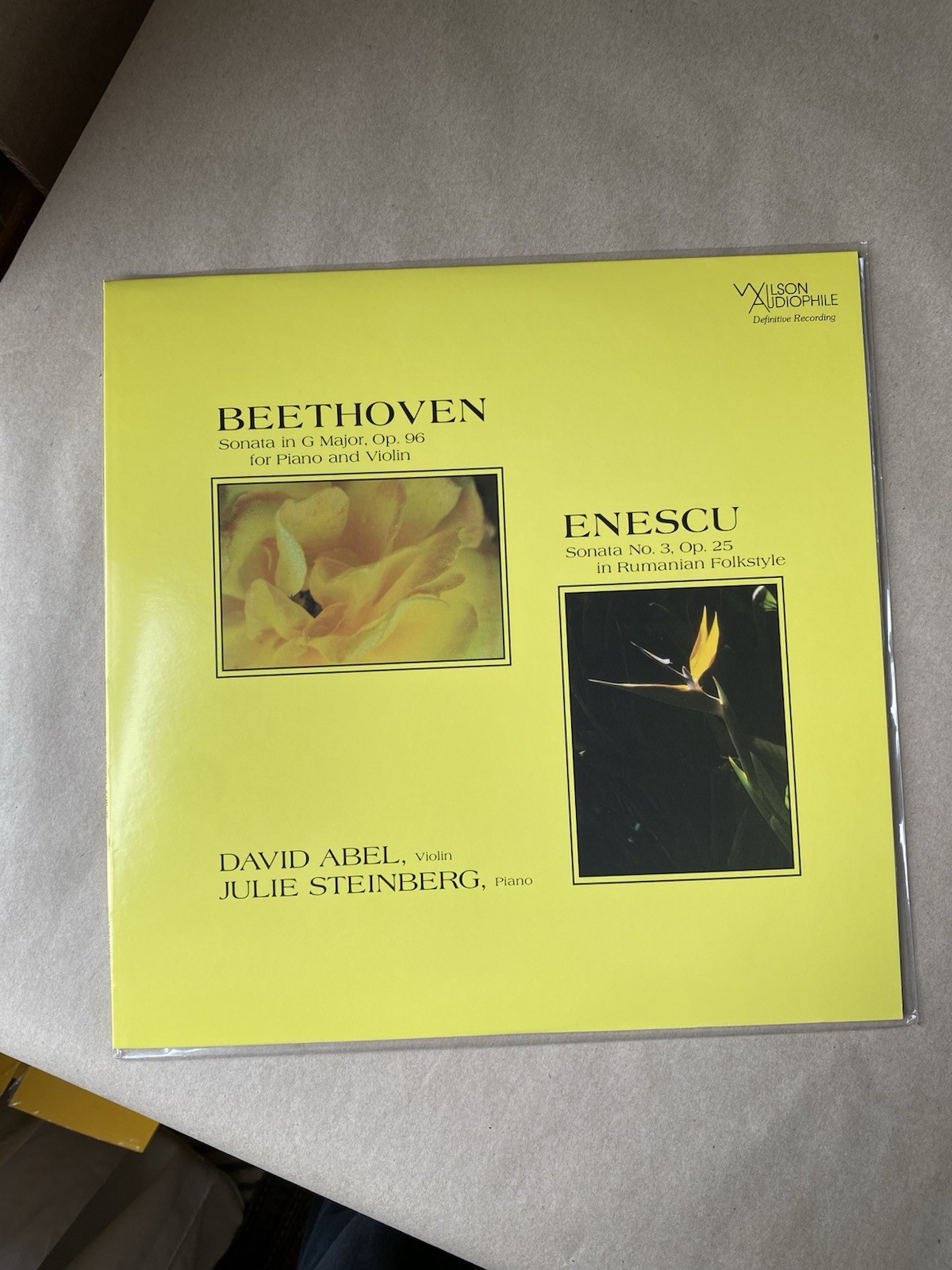 Analogue Productions Wilson Audiophile APC-8315 W-8315 Beethoven Enescu Sonata
