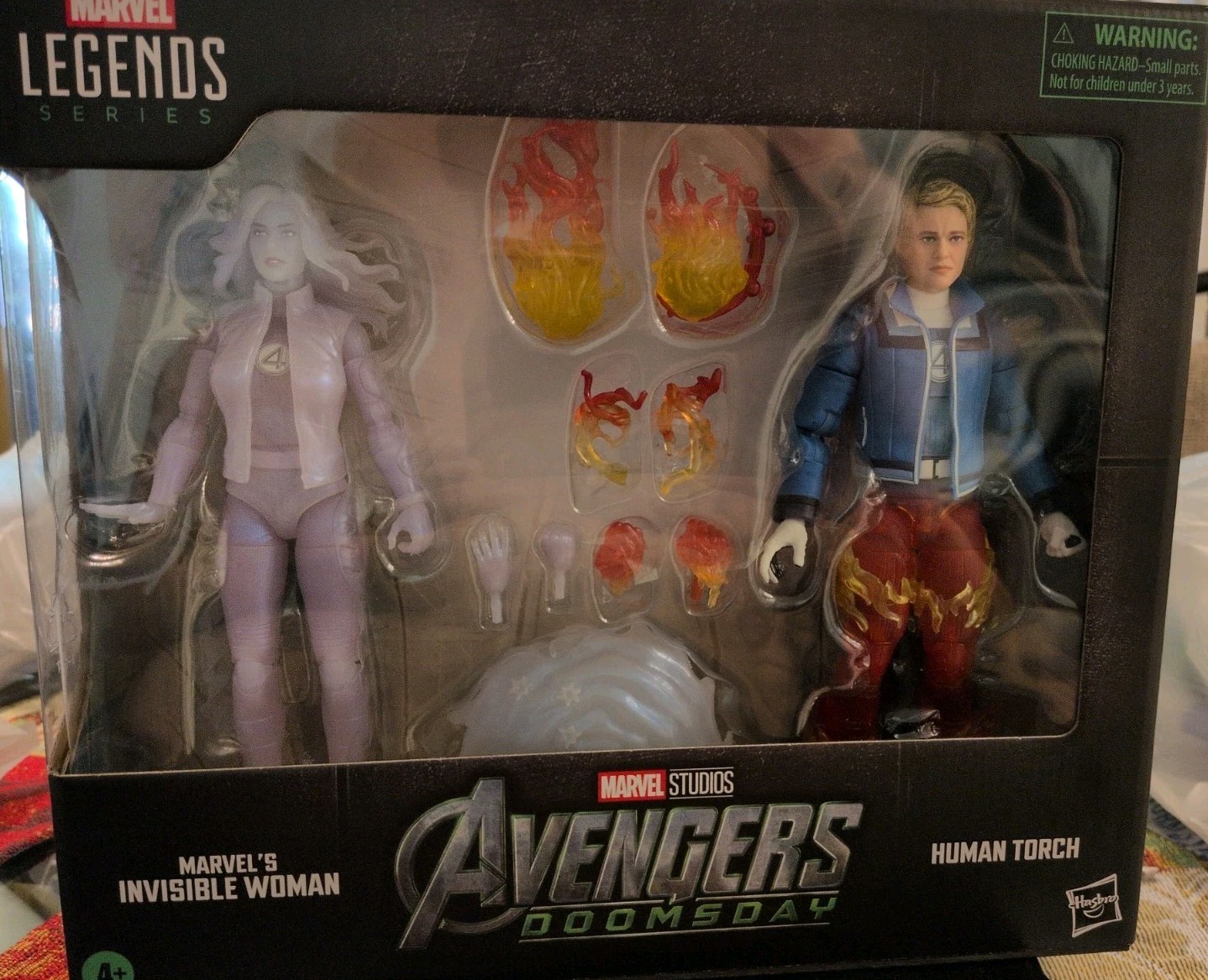Marvel Legends Avengers Doomsday Invisible Woman & Human Torch F4 Four Walmart