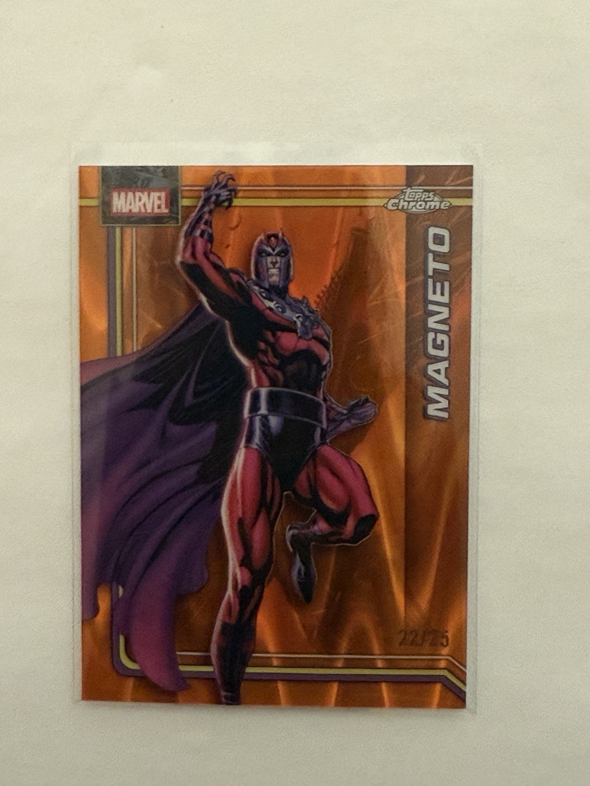2026 Topps Chrome Marvel - Magneto - Orange Raywave 22/25