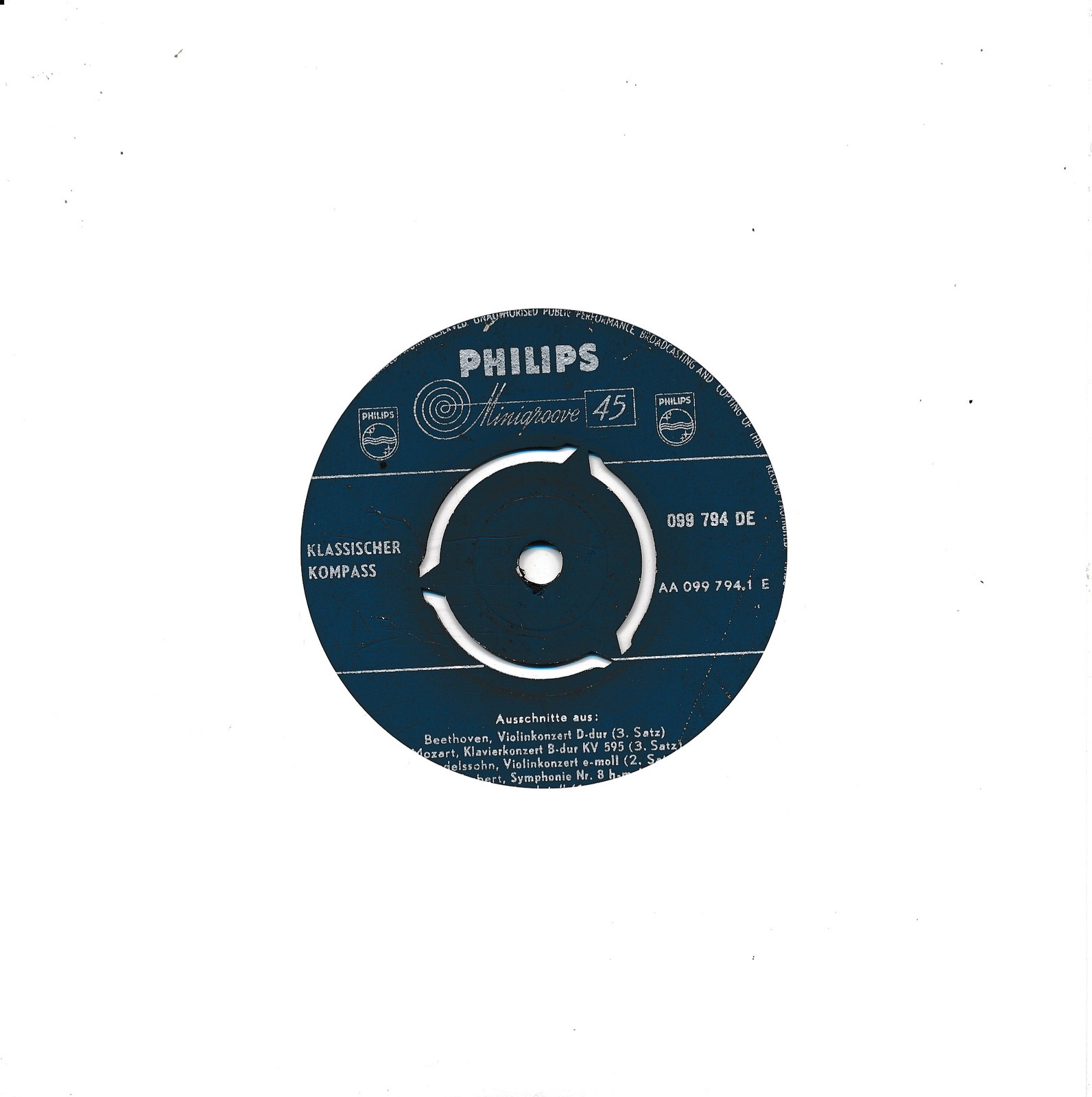 Klassischer Kompass - Philips - LC Single 7" Vinyl 177/03