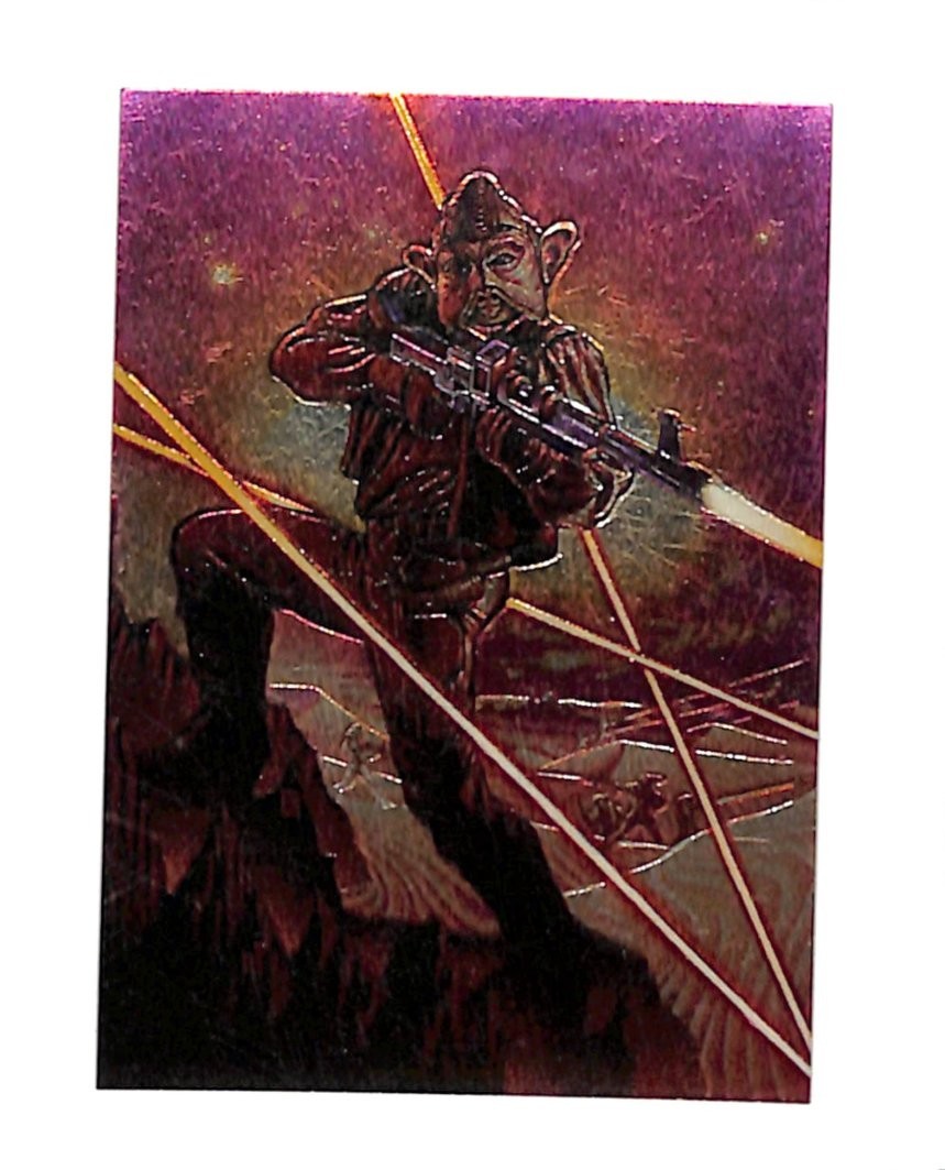 1996 Topps Star Wars Finest #15 Nien Nunb Chromium Card