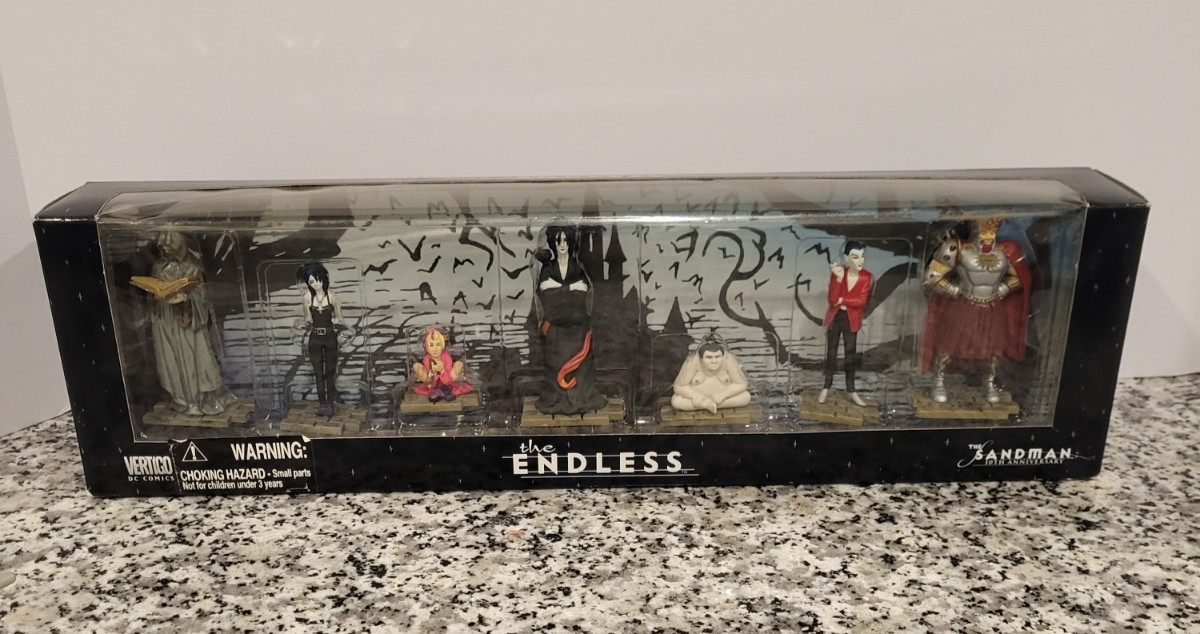 The Endless PVC Set 7 Figure SANDMAN 10° Anniversario Vertigo Nuovo con scatola