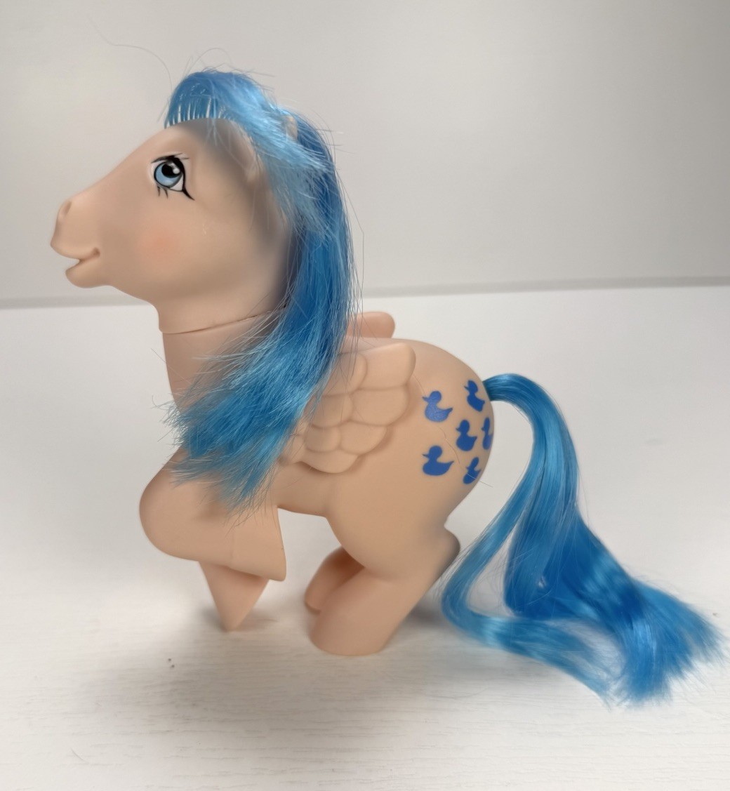 Vintage 1983 G1 My Little Pony Sprinkles Pegasus Pony Blue Ducks Hasbro MLP
