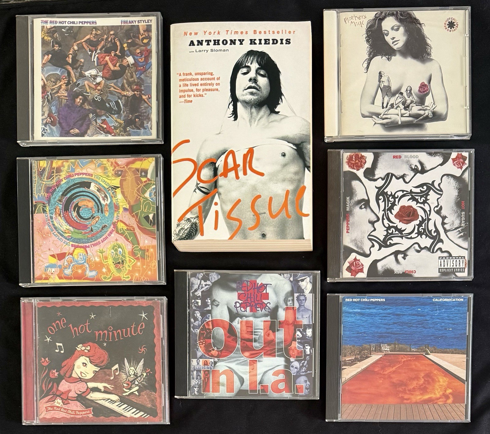 Red Hot Chili Peppers 7 CD Lot (2-6) - Out In LA - Anthony Kiedis Book (New)