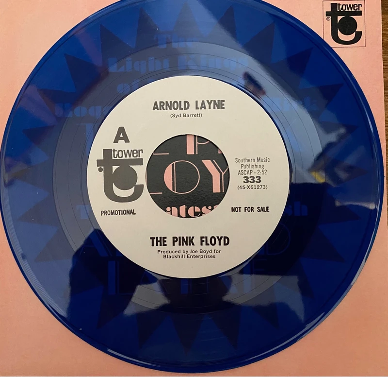 Pink Floyd Arnold Layne usa promo blue vinyl 7 pf