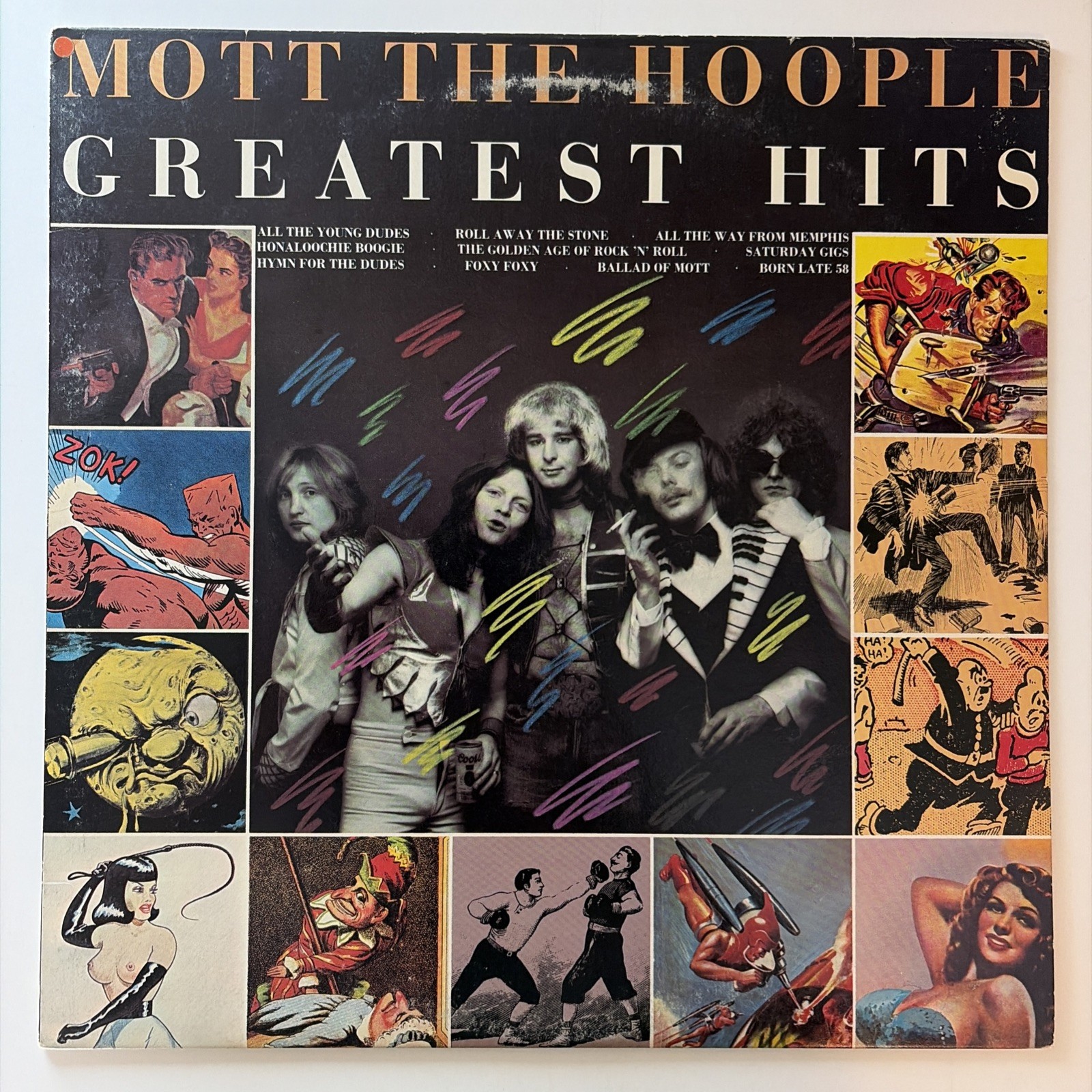 Mott The Hoople - Greatest Hits - 1st Press 1976 Vinyl LP - VG+