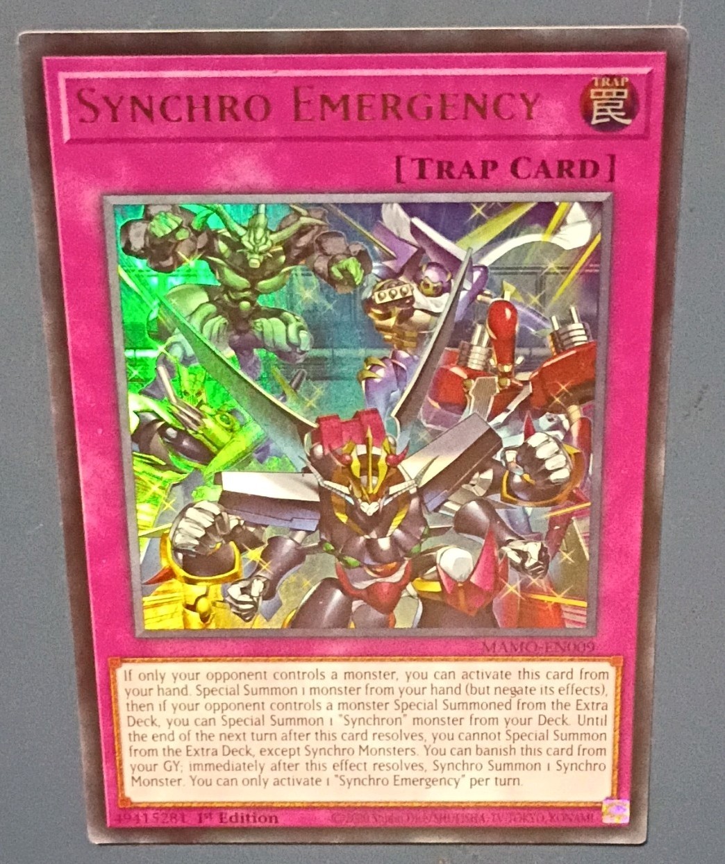 Yu-Gi-Oh! Synchro Emergency MAMO-EN009 Ultra Rare Holo 1st Ed