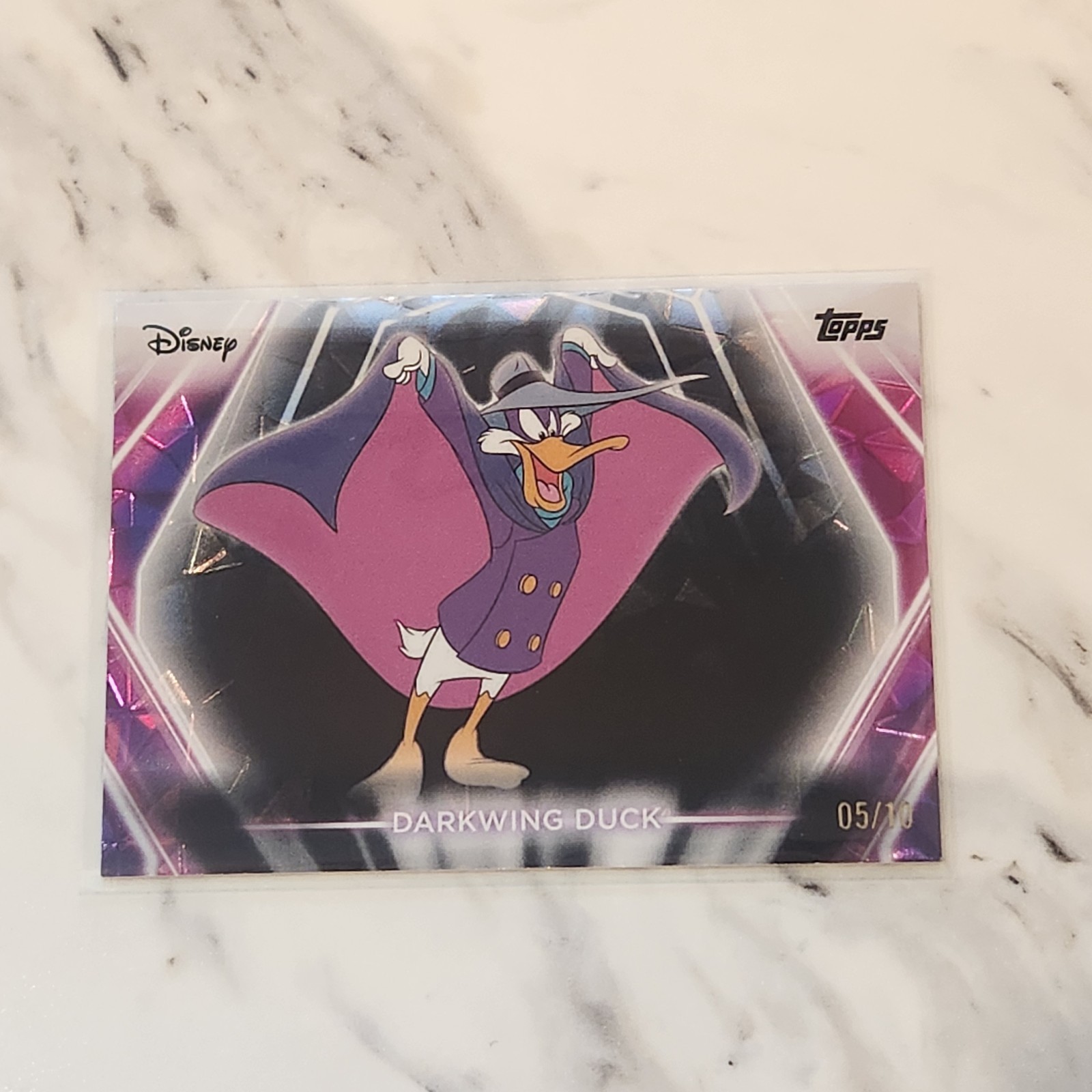 2026 Topps Chrome Disney Neon 123 Darkwing Duck #5/10 #/10