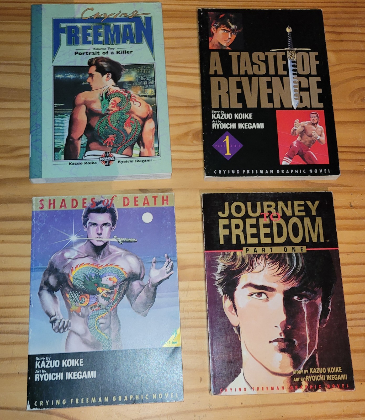 Manga, raccolta Crying Freeman, Kazuo Koike, inglese