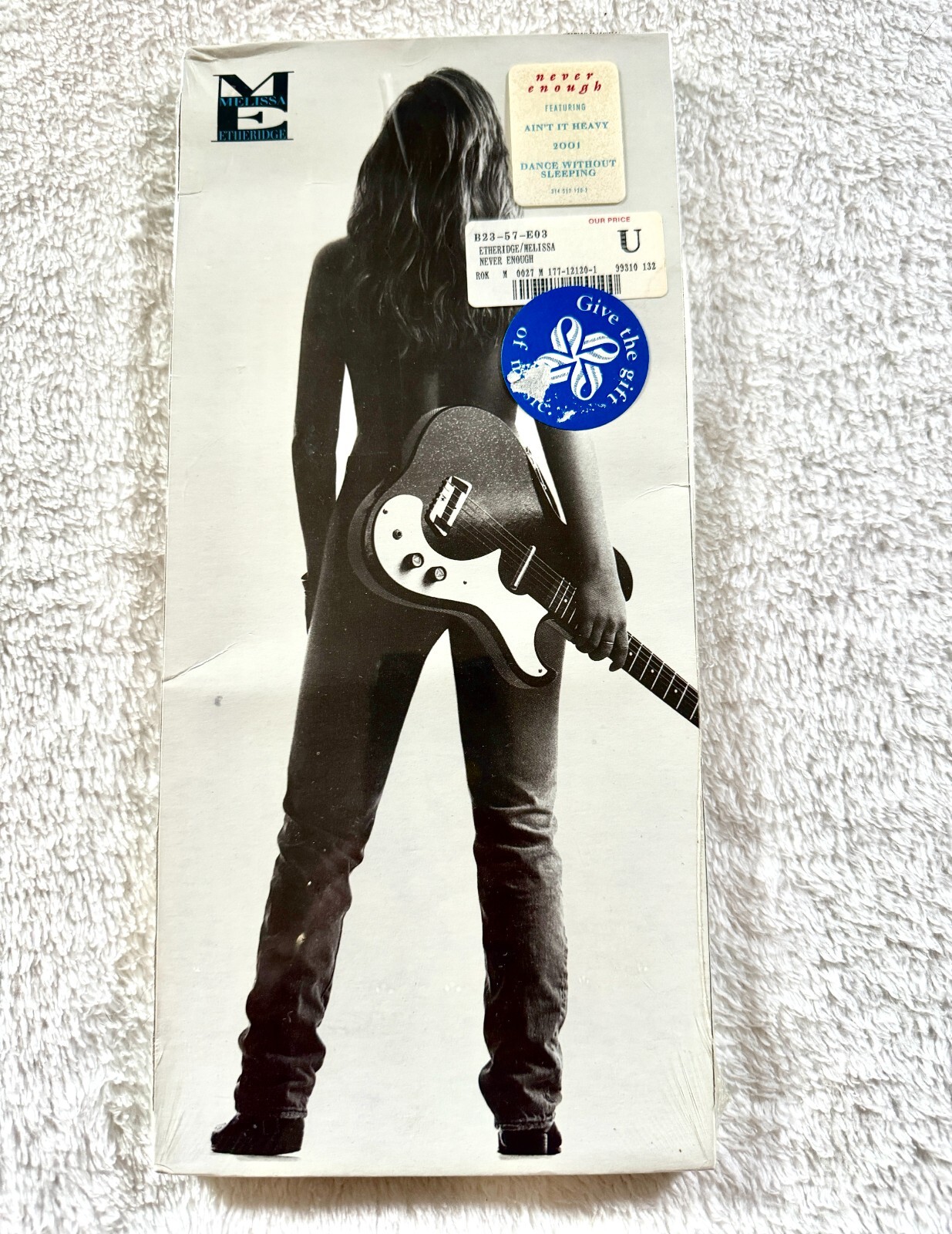 MELISSA ETHERIDGE SEALED LONGBOX CD NEVER ENOUGH 2001 DANCE SLEEPING PROMO PRICE