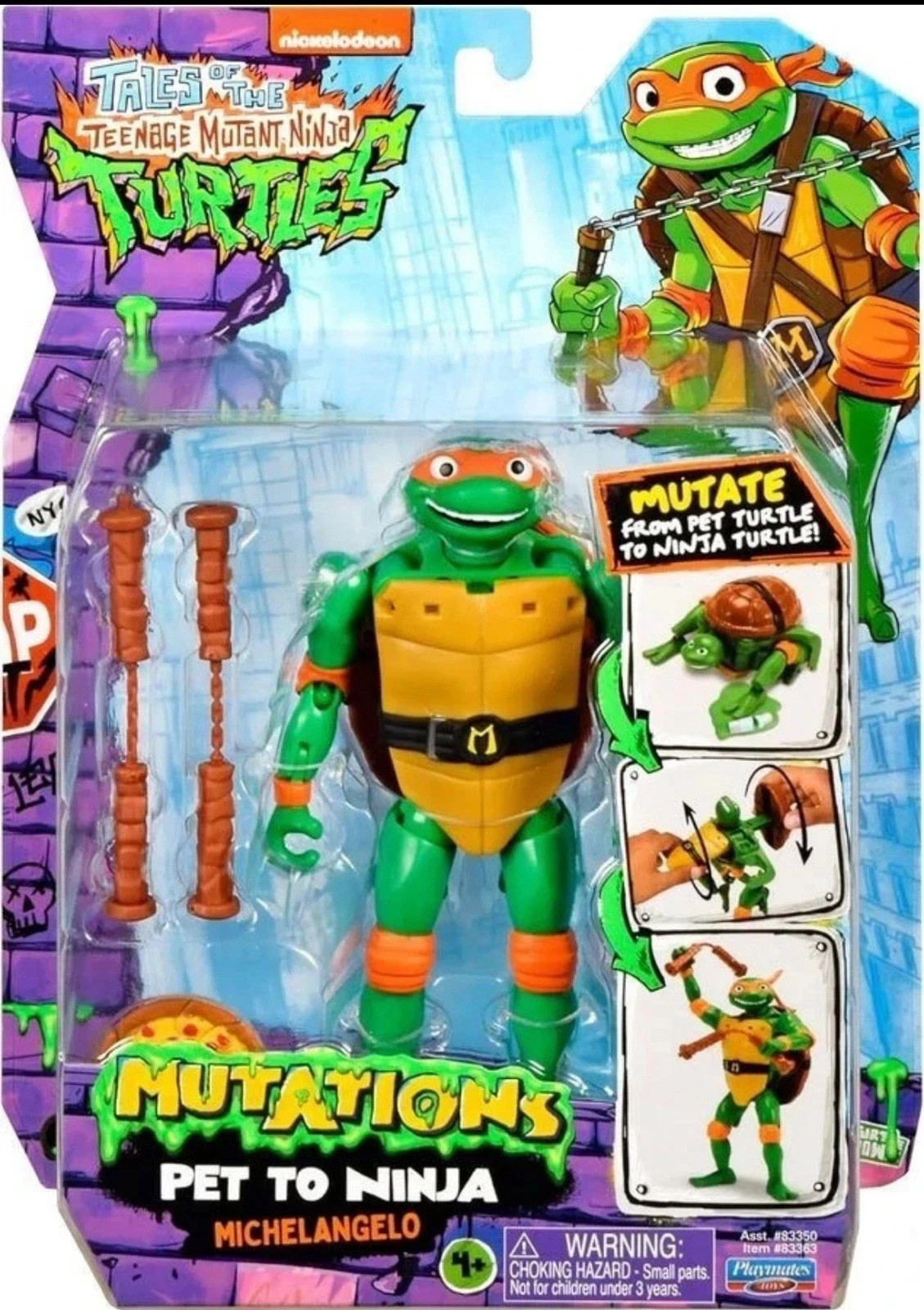 Tales of The Teenage Mutant Ninja Turtles Mutazioni Michelangelo Pet To Ninja