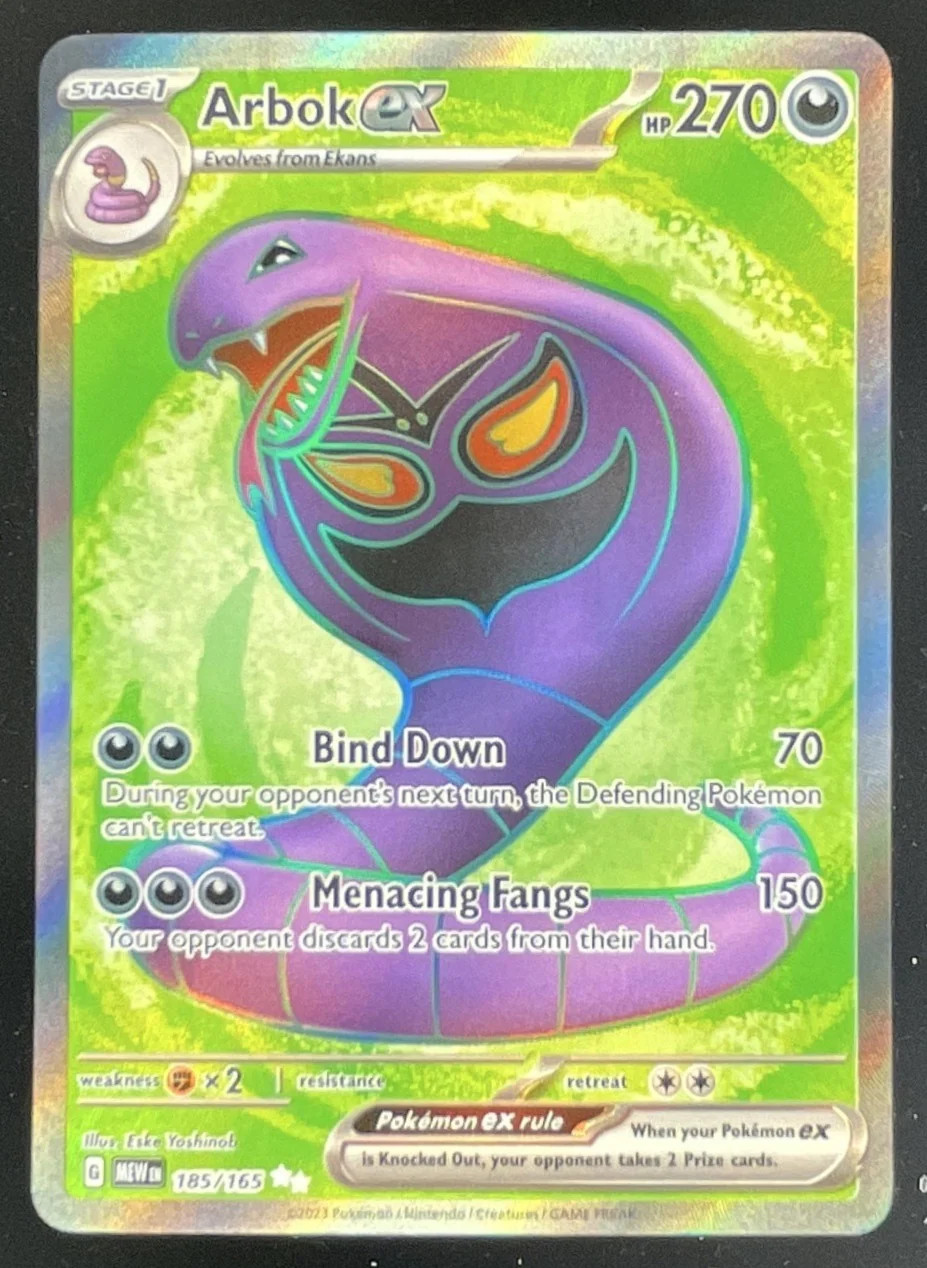 Pokemon 2023 SV 151 #185/165 Arbok ex ultra raro