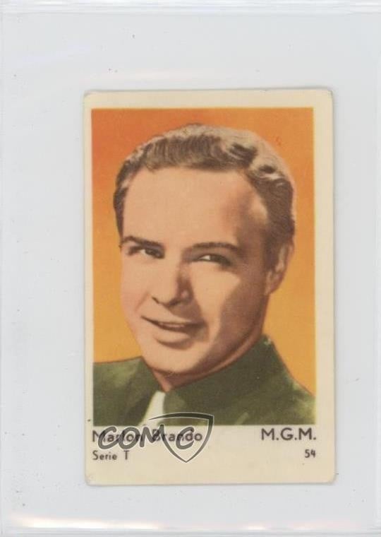 1958 Dutch Gum Seriebilder Serie T Marlon Brando #54 0i4g
