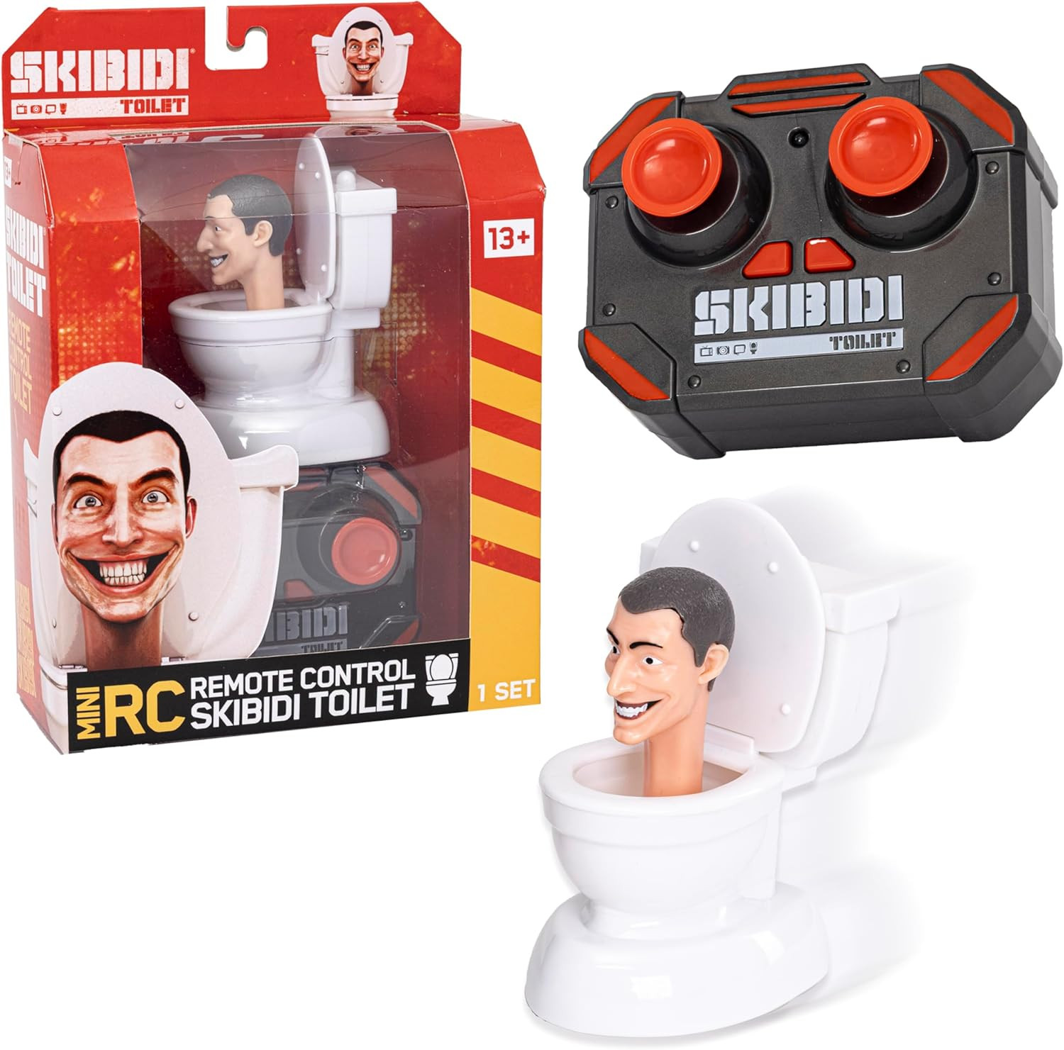 Skibidi Toilet Mini RC 3.5" Remote Control Toilet Head Action Figure New Toy