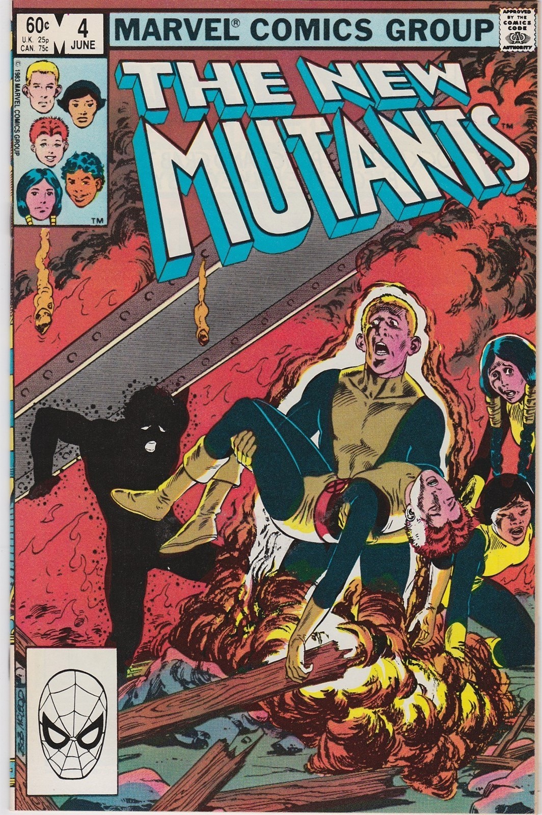 NEW MUTANTS #4, JUNE 1983! VERY FINE/NEAR MINT CONDITION! BRONZE AGE CLASSIC!