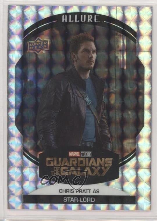 Upper Deck 2022 Marvel Allure White Diamond 6/50 come Star-Lord Chris Pratt 10w9
