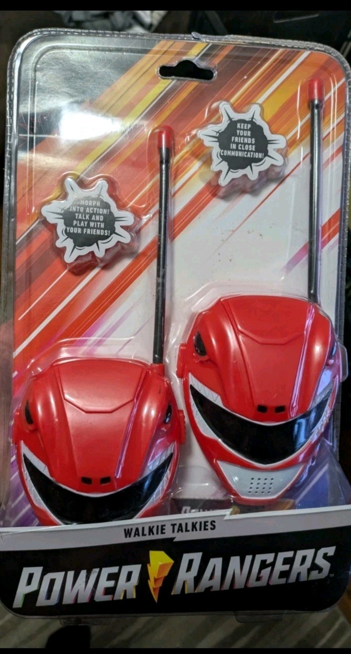 Walkie talkie Power Ranger rosso Mighty Morphin di Hasbro nuovo Mpr giocattoli regali