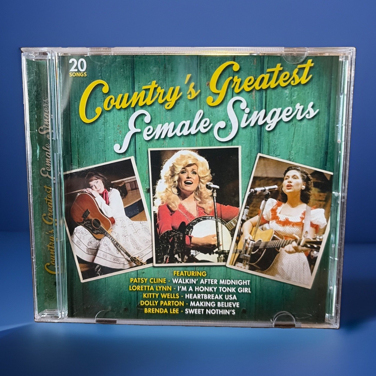 Countrys Greatest Female Singers 20 Songs CD DOLLY PARTON Patsy Cline