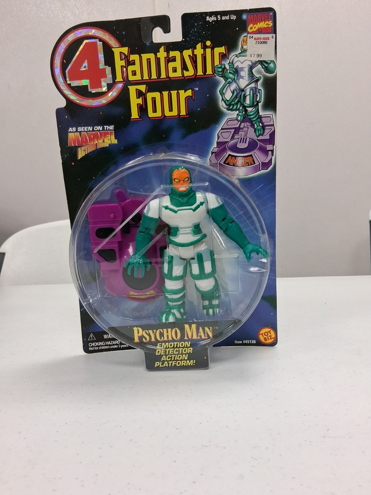 Modellino Vintage Marvel Psycho Man Fantastic Four | 1996 Toy Biz SIGILLATO