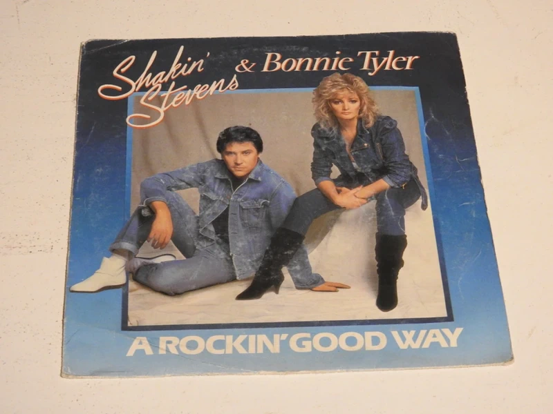 Vinyle 45 Tours  -Vintage 1983 - Shakin' Stevens & Bonnie Tyler - A Rockin' Good Way