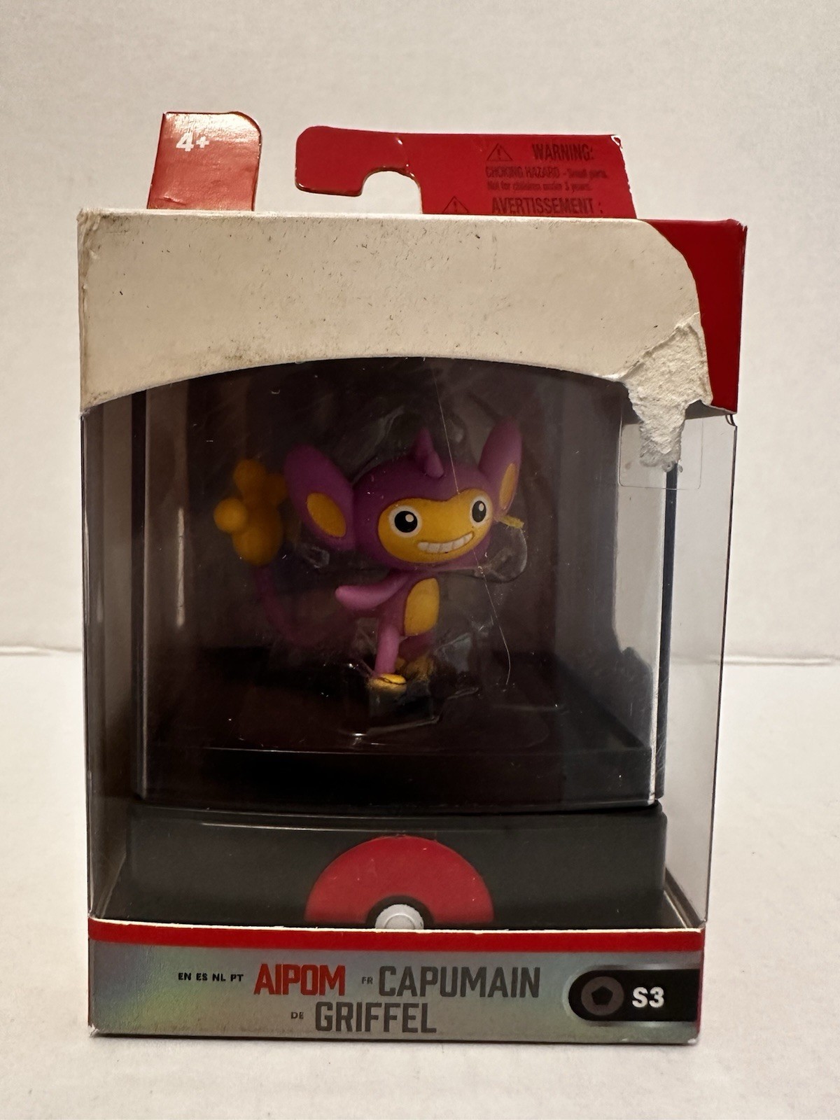 Pokemon Select Collection Serie 3 Aipom Case Figure 2" Nuovo Sigillato WCT Toy