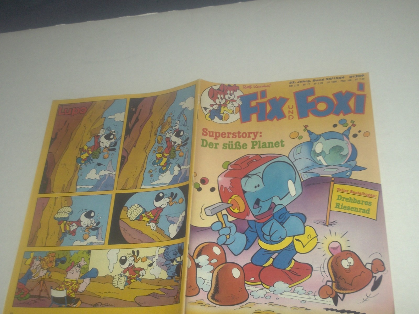 FIX E FOXI FUMETTO QUADERNO 32.JG. NASTRO N.36/1984 + FOGLIO FAI DA TE (RICAMBI)