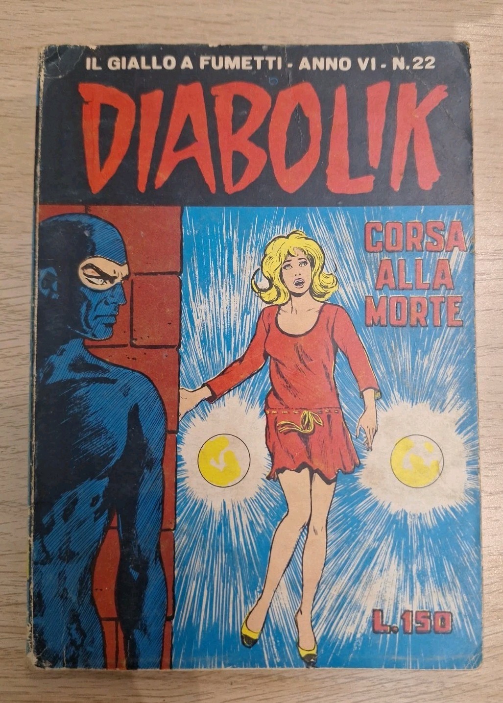 DIABOLIK ANNO VI-6°, N. 22 ORIGINALE 1967
