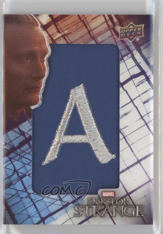 Patch Upper Deck 2016 Marvel Doctor Strange Lettermen Mads Mikkelsen u0h