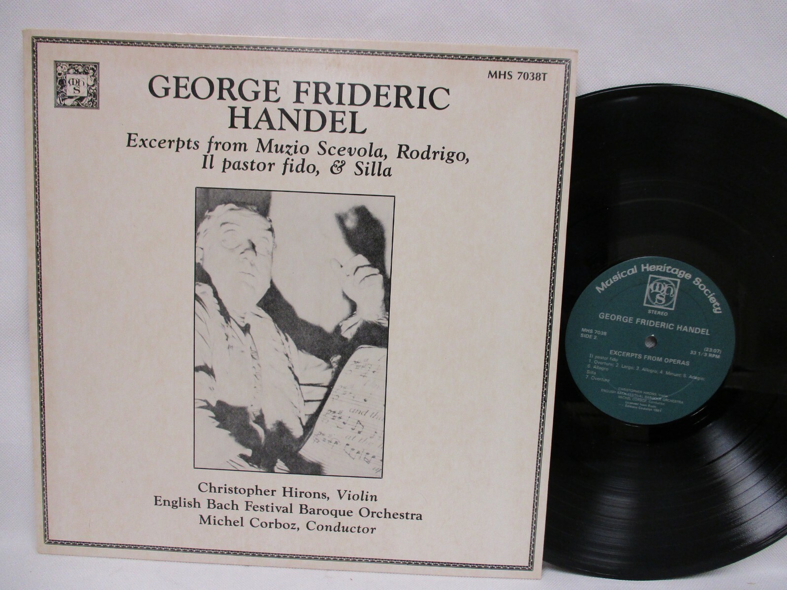George Frideric Handel Excerpts Muzio Scevola Michel Corboz Christopher Hirons