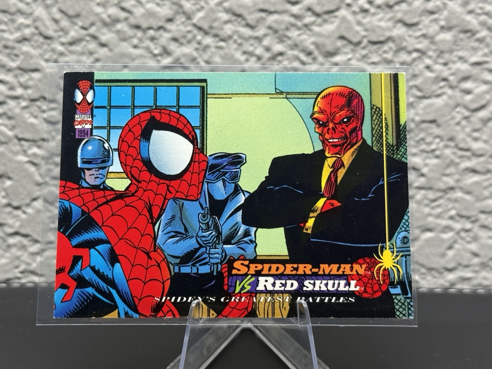 1994 Fleer The Amazing Spider-Man #119 Spider-Man vs. Red Skull