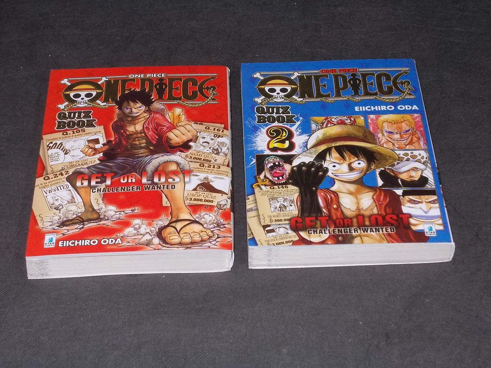ONE PIECE QUIZ BOOK 1 e 2 – di Eichiro Oda – Star Comics 2018