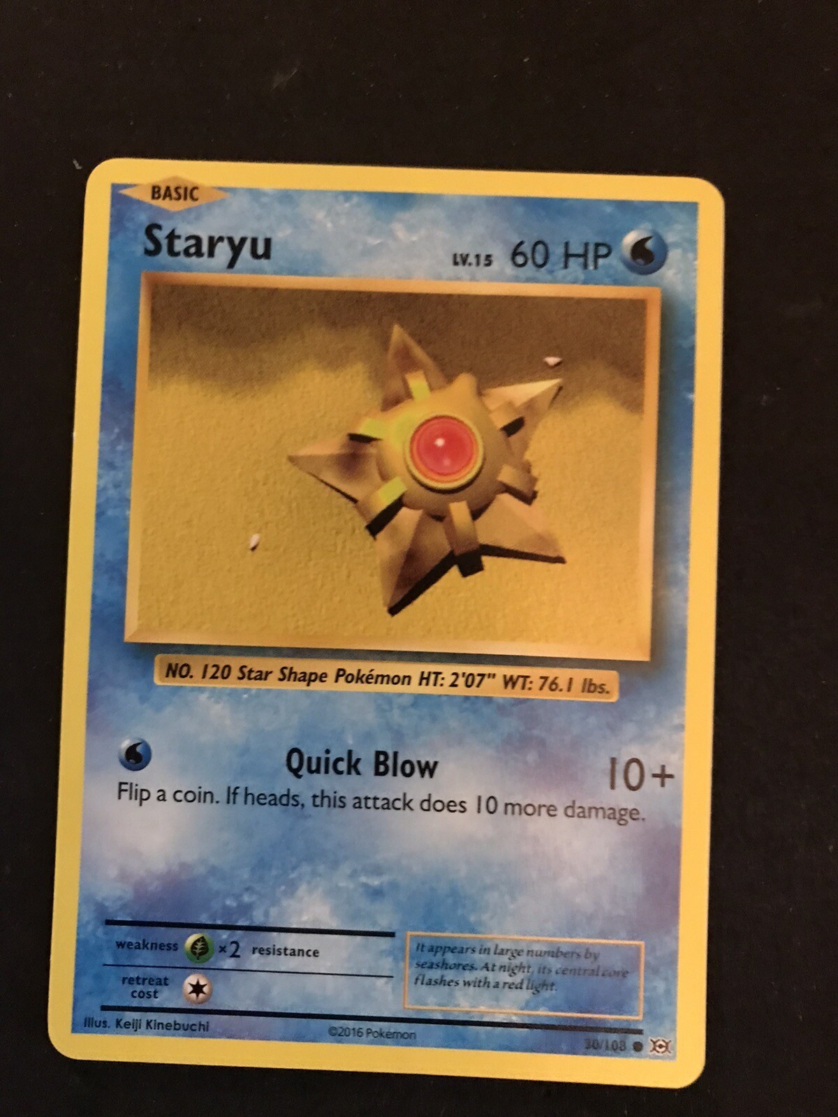 Staryu 30/108 - Evoluzioni - Comune - Carta Pokemon TCG - LP
