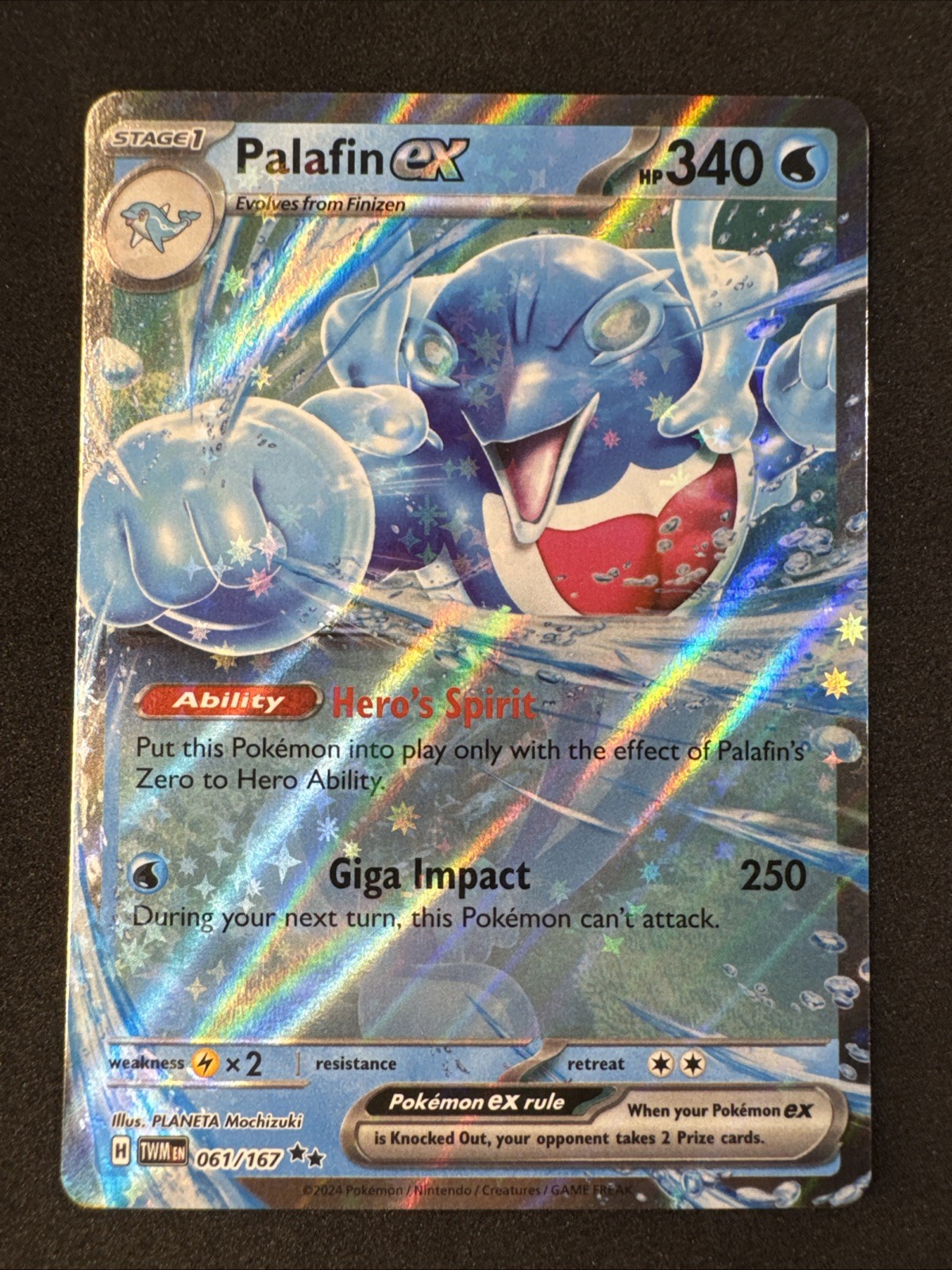 Palafin ex 061/167 Sv06: Maschera del Crepuscolo Holo Pokemon