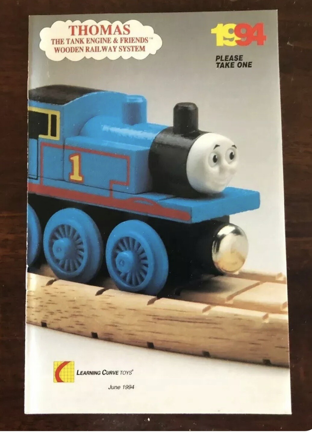 1994 Learning Curve Wooden Thomas the Train Yearbook Catalog! Rare